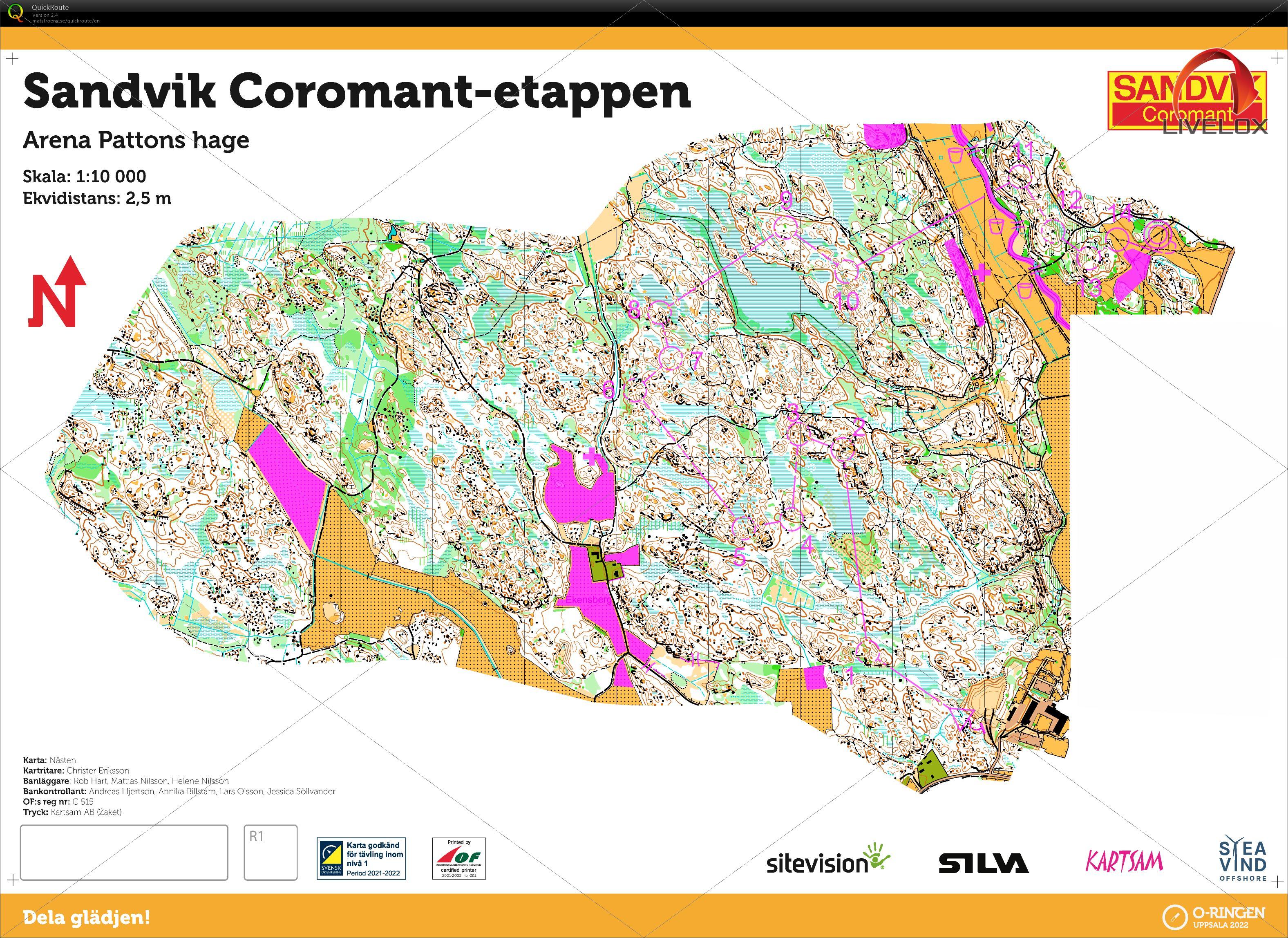 My digital orienteering map archive ORingen 2022 Day1 H501 (25/07